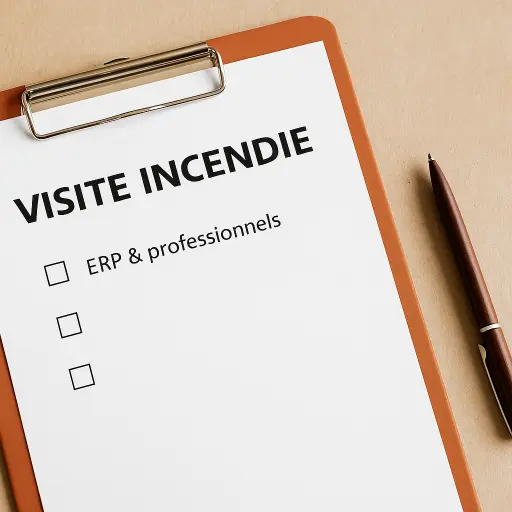 Fiche de visite incendie pour établissements recevant du public avec checklist