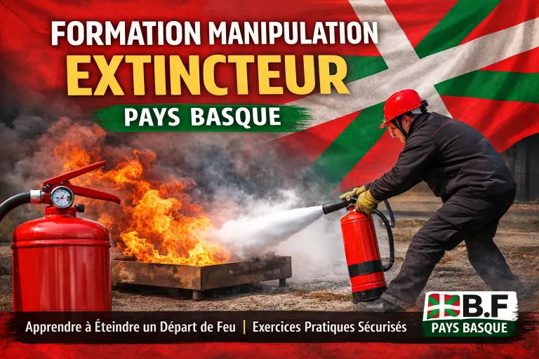 Formation manipulation extincteur – Pays Basque Apprendre à éteindre un départ de feu